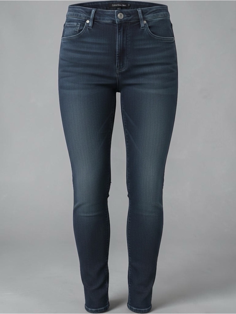 Calvin Klein Ladies Size 8 Jeans Dark Indigo Stretch Denim